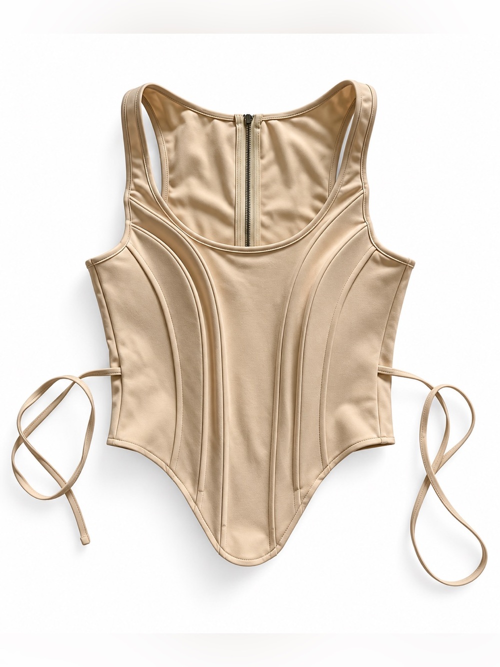 Women’s Corset Tank - Beige